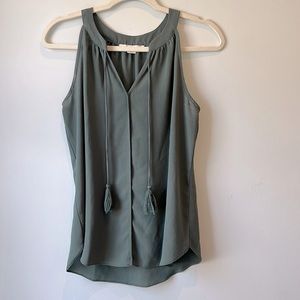 Sage Green Flowy Boutique Top